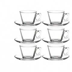 Pasabahce VELA 80 ml Espresso Gläser mit Henkel 6-er Set