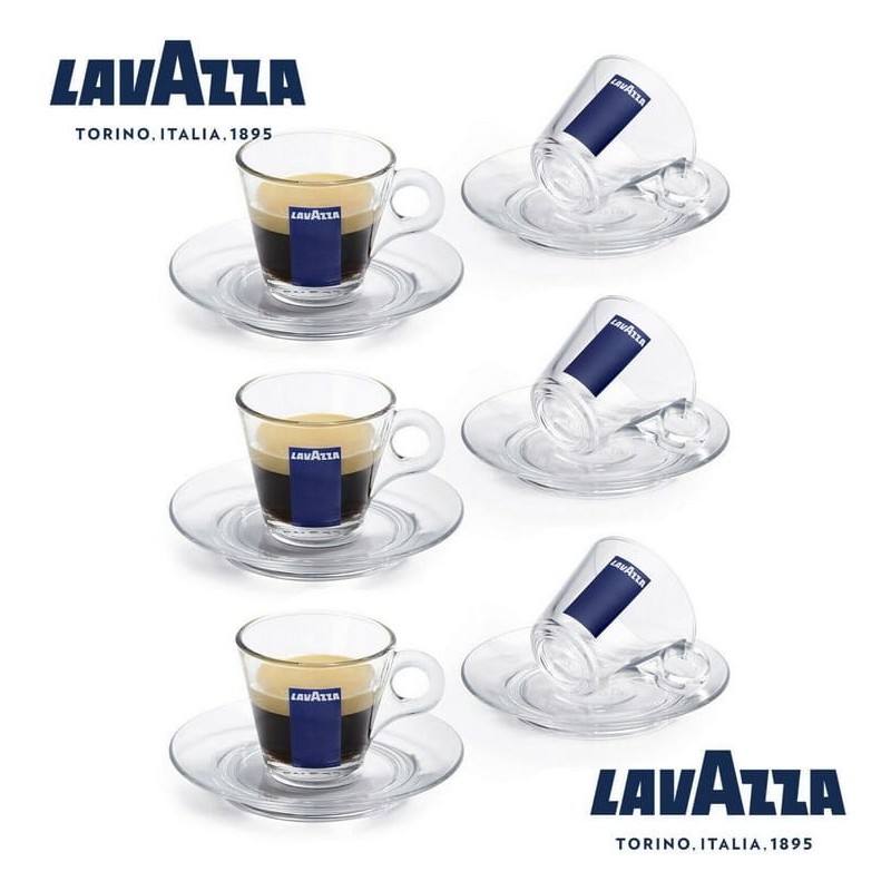 Lavazza Capuccino Glas Tassen Blu Collection 6-er Set 160ml