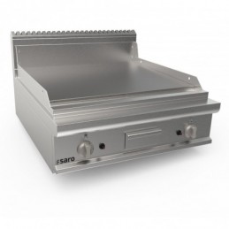 SARO Gasgriddleplatte 800mm breit Tischgerät glatt  Modell LQ / FTG4BBL