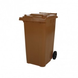 SARO 2 Rad Müllgroßbehälter 80 Liter  -braun- Modell MGB80BR